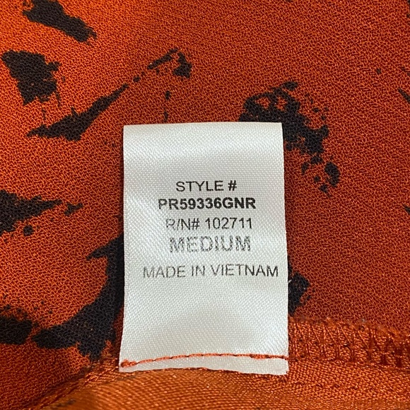 Printed circle skirt in Rust and black - Picture 4 of 4